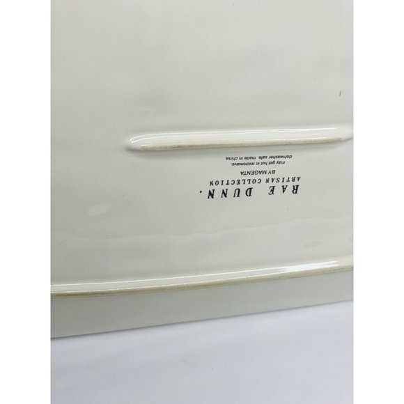 Rae Dunn EGGCELLENT Egg Oval Platter Tray serving plate Easter bunny spring - Picture 5 of 7